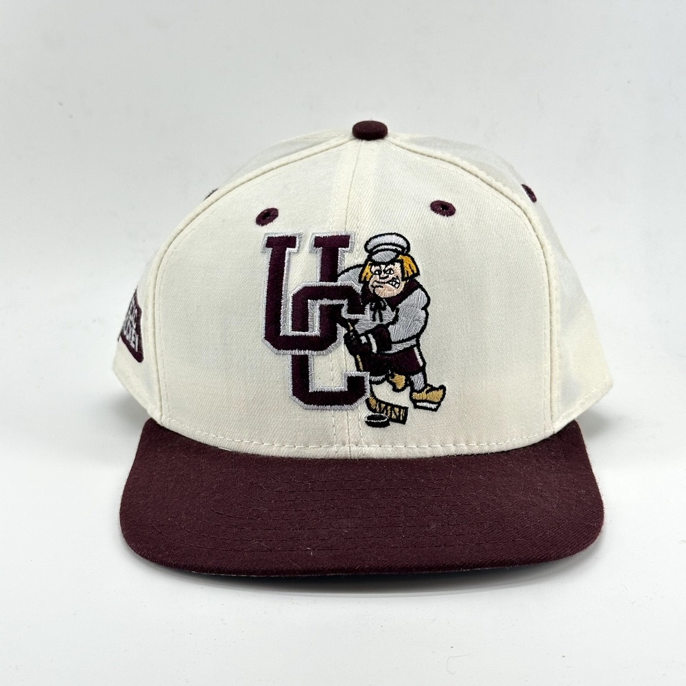 Vintage New Era Union College Hockey Snapback Hat 90s Cap USA Adjustable NWOT